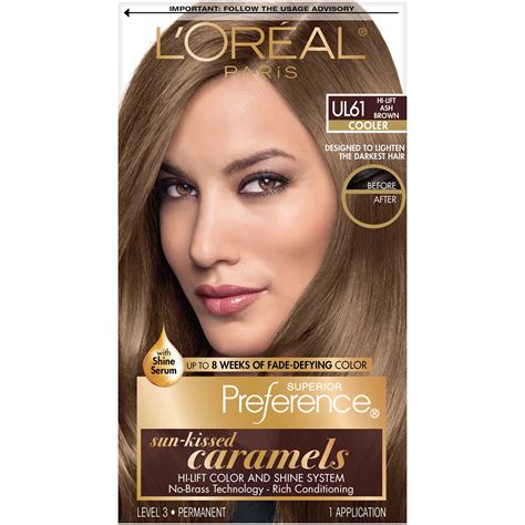 light ash brown loreal hair color|light brown hair dye permanent.